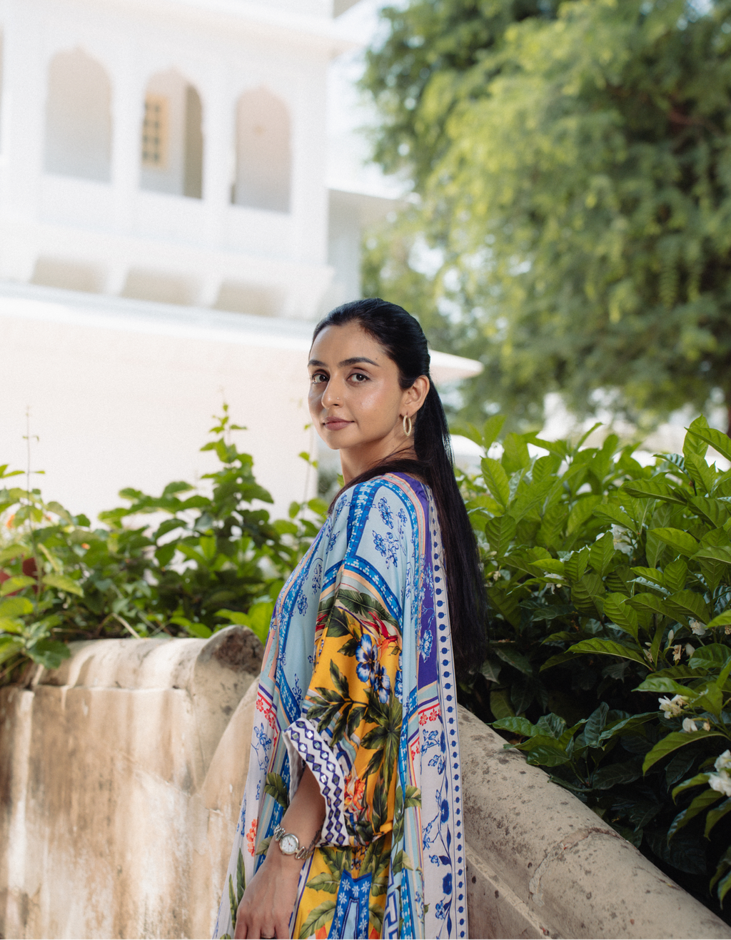 Inaya Purple Kaftan Set
