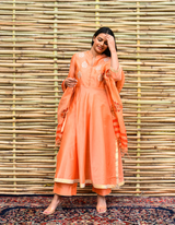 Ziya Chanderi Peach Full Set