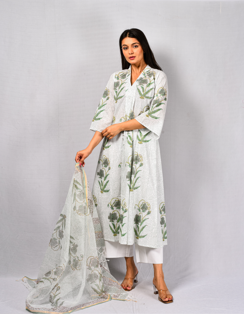 Saumya G C-Kurta & Dupatta Set