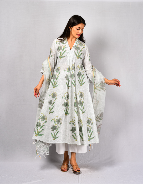 Saumya G C-Kurta & Dupatta Set