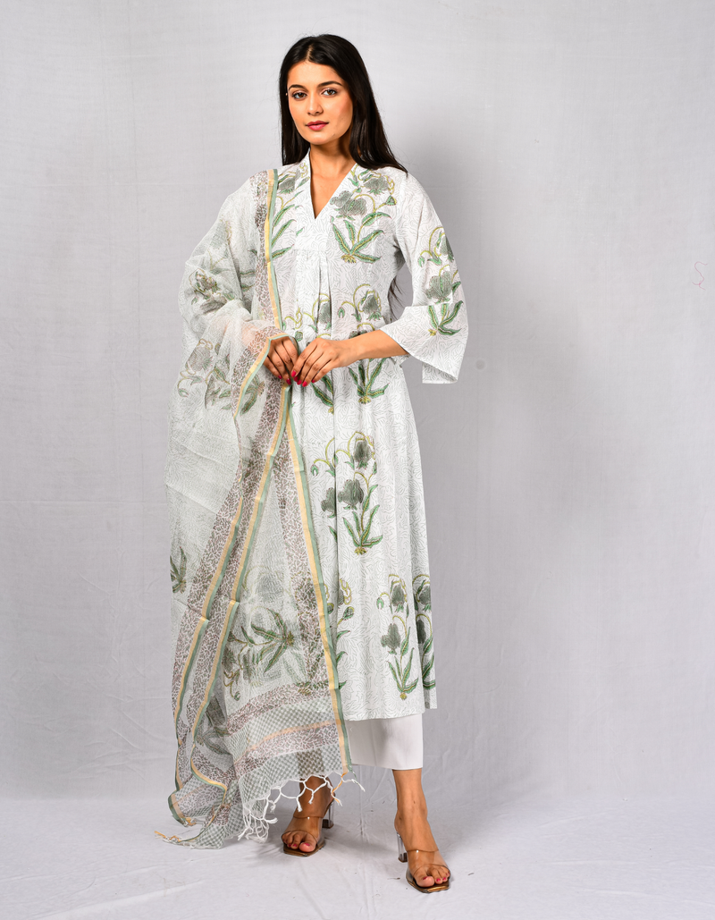 Saumya G C-Kurta & Dupatta Set