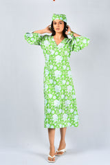 Sabz Bloom Wrap Dress