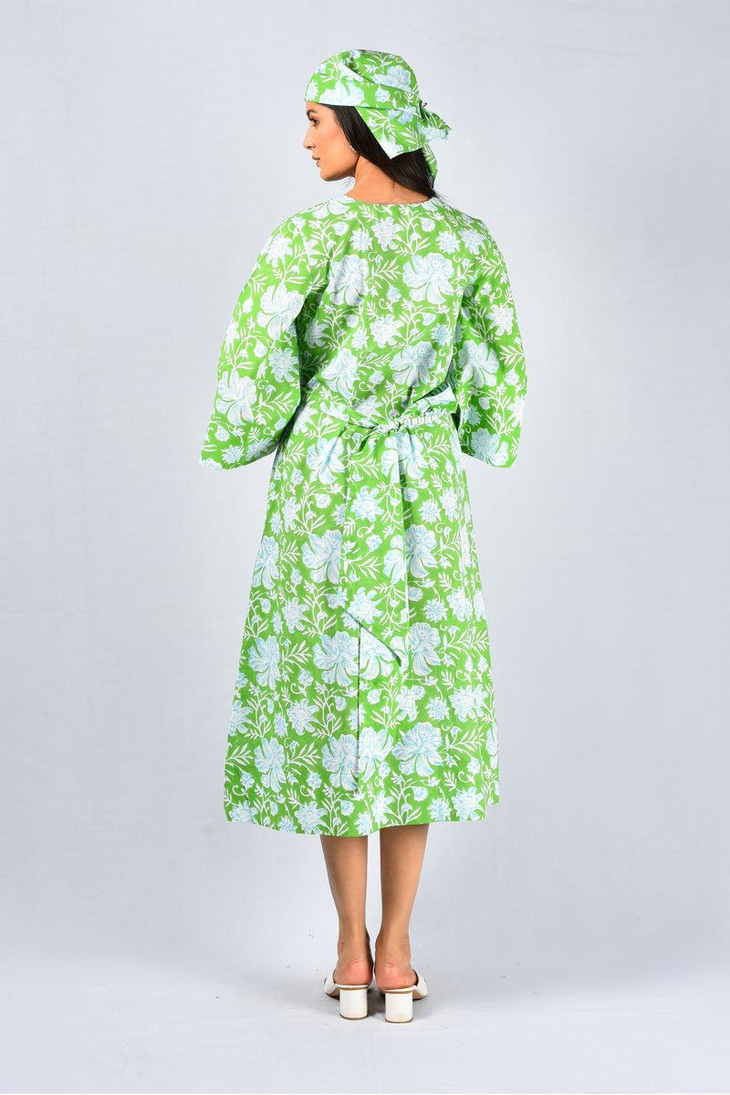 Sabz Bloom Wrap Dress