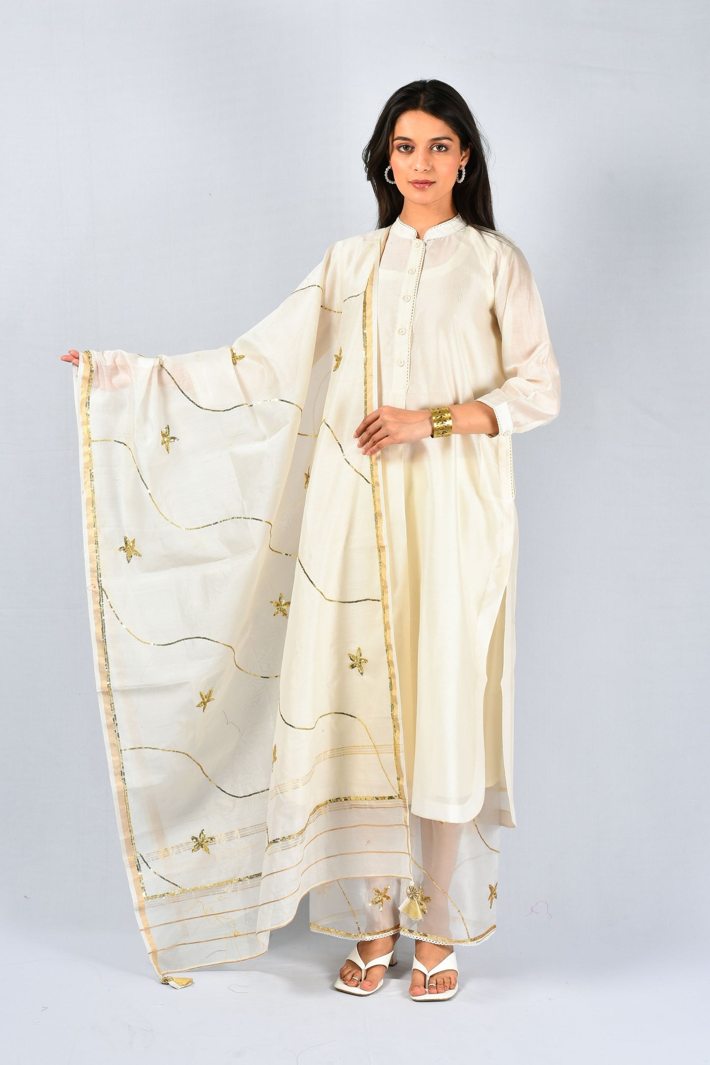 Meena Chanderi Kurta and Pant Set