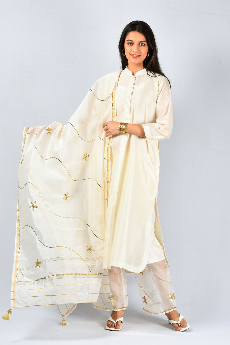 Meena Chanderi Kurta and Pant Set