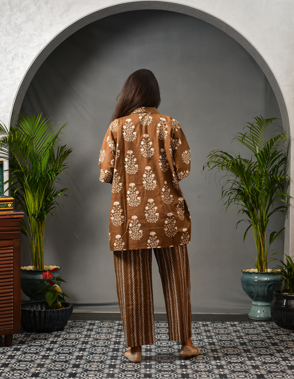 Tara Co-ord Set With Barrel Pants Set