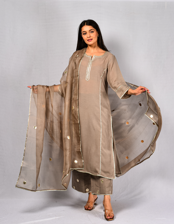 Grey Beige Bindu Full Set