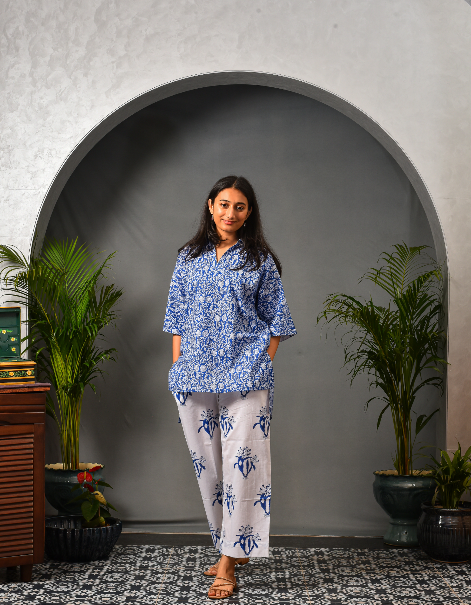 Taal Blue Co-ord Set
