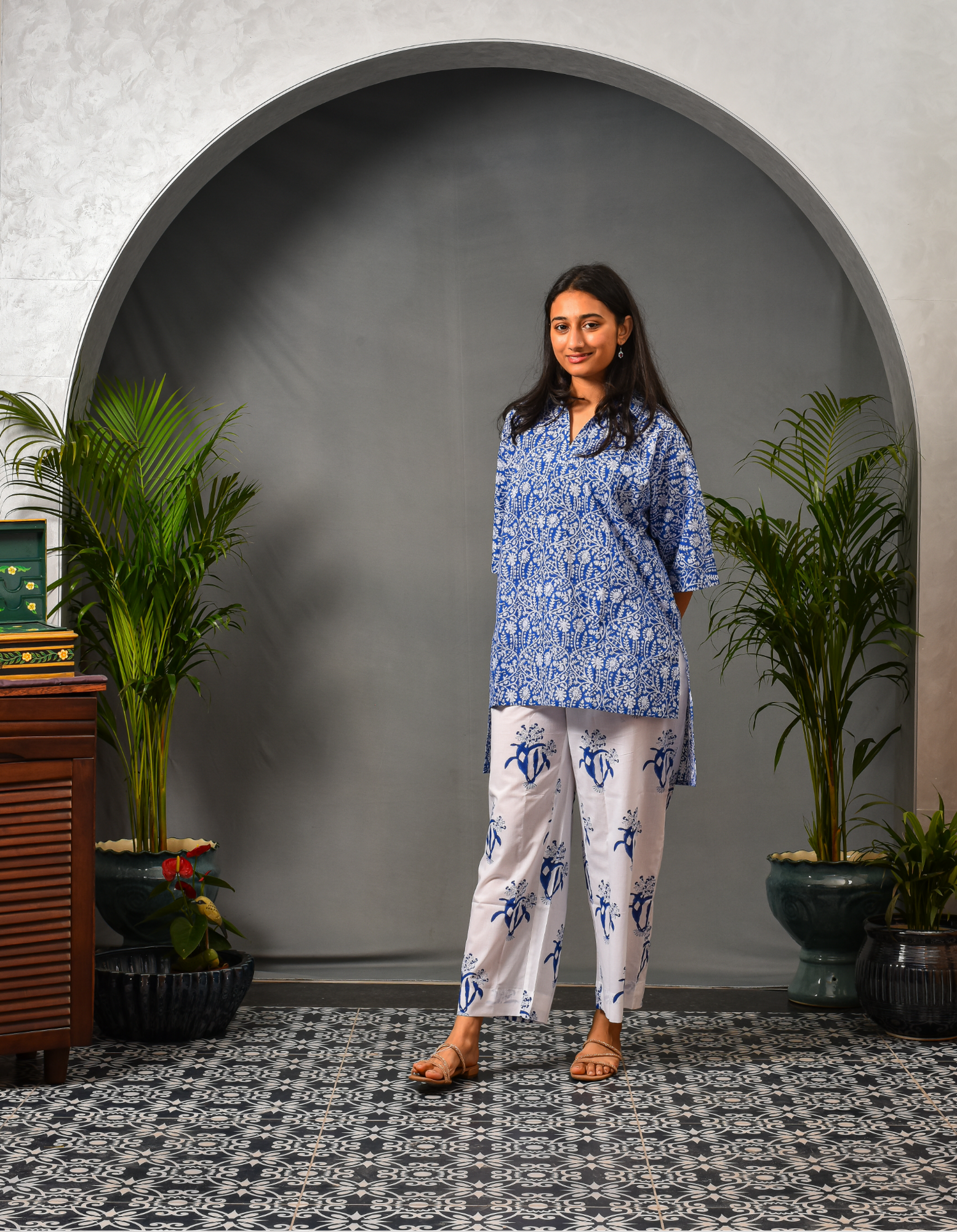 Taal Blue Co-ord Set