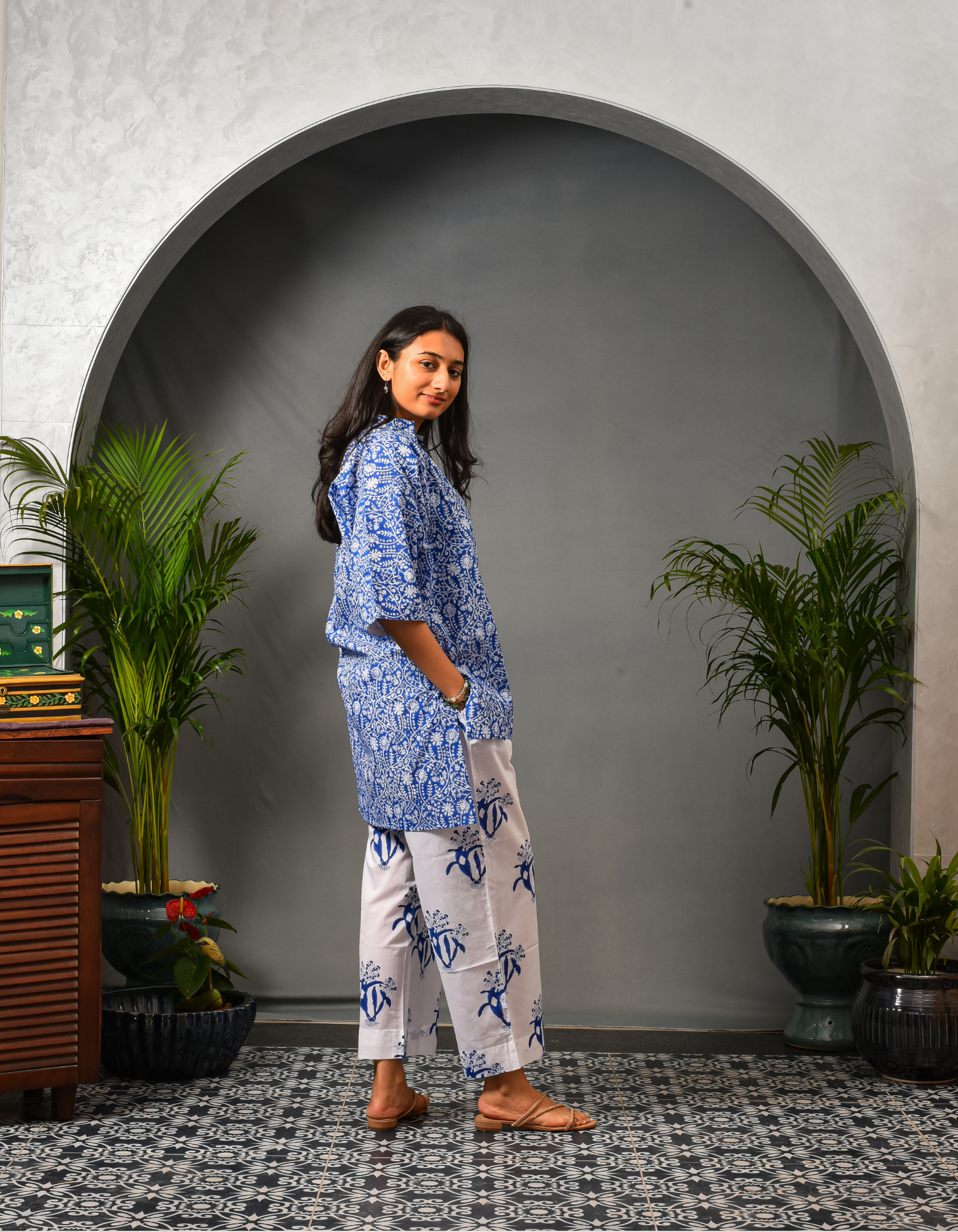 Taal Blue Co-ord Set