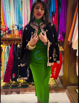 Nandita Cape Black Jaykirti Exclusive styling
