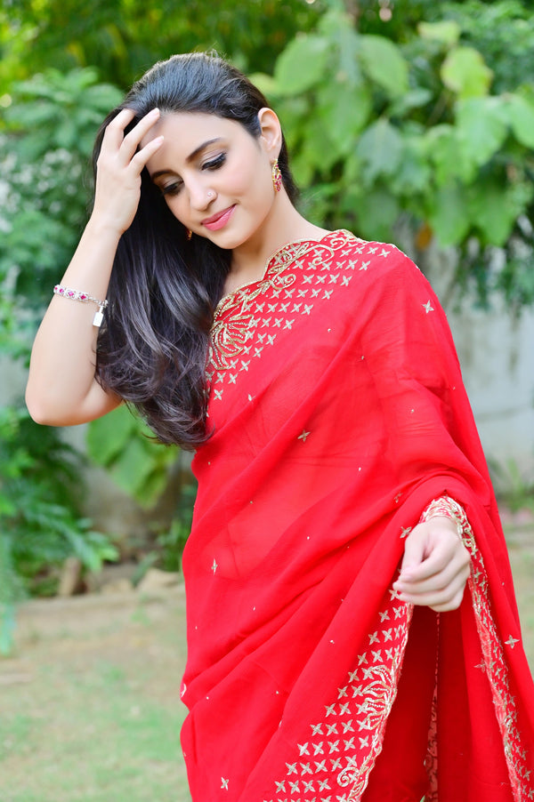 New Saree Embroidery 